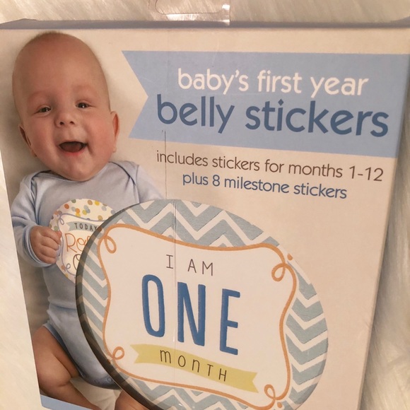 Baby’s first year belly stickers - Picture 3 of 4